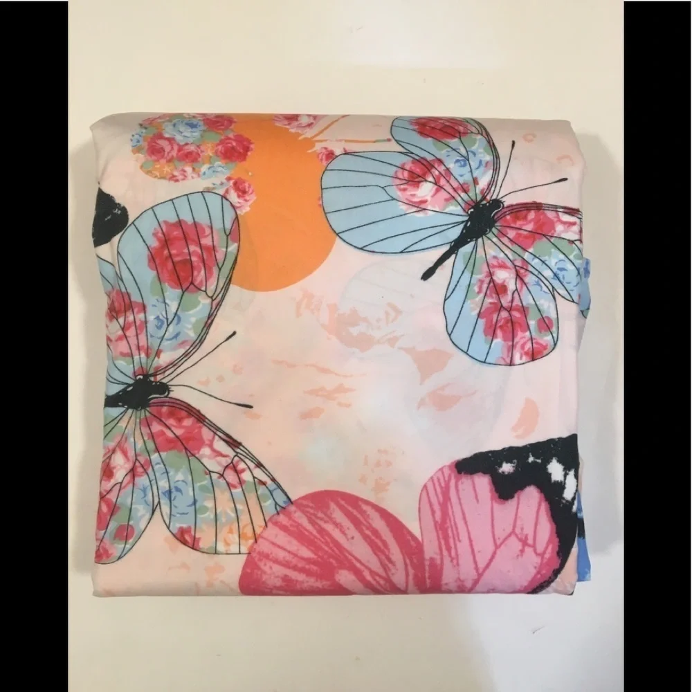 New LAMEJOR Butterflies Duvet Shams Queen Set of 3